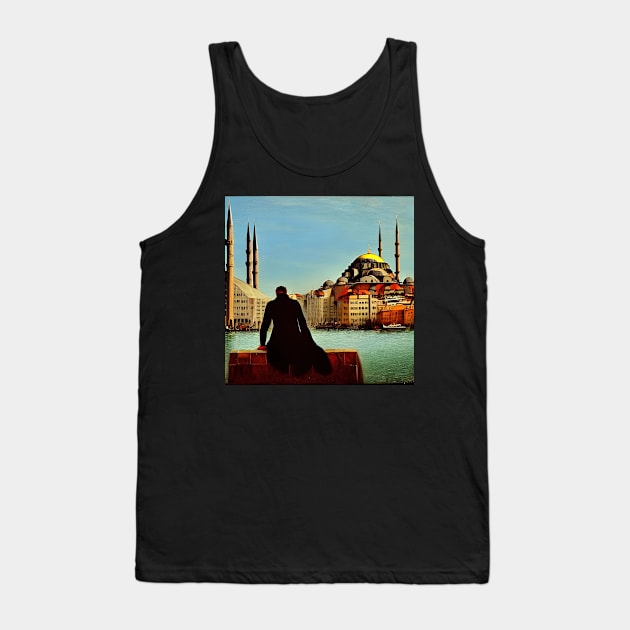 Somewhere between Italy and Turkey Tank Top by Crestern